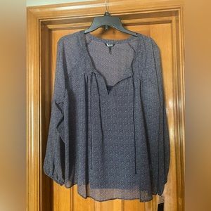 Raglan peasant blouse w/ cami